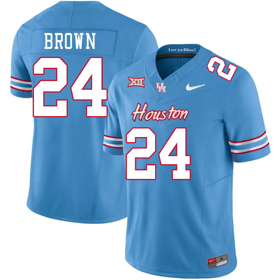 Wrook Brown Houston Cougars Jersey,Houston Cougars #24 Wrook Brown Jersey Youth College Uniforms-Oil Wrook Brown Houston Cougars Jersey,Houston Cougars #24 Wrook Brown Jersey Youth College Uniforms-Oil